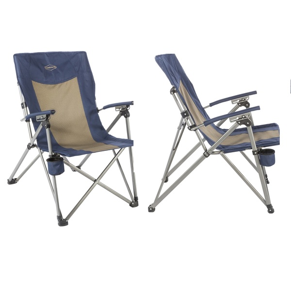 Kamp-Rite 3 Position Hard Arm Reclining Chair w Cup Holder CC133